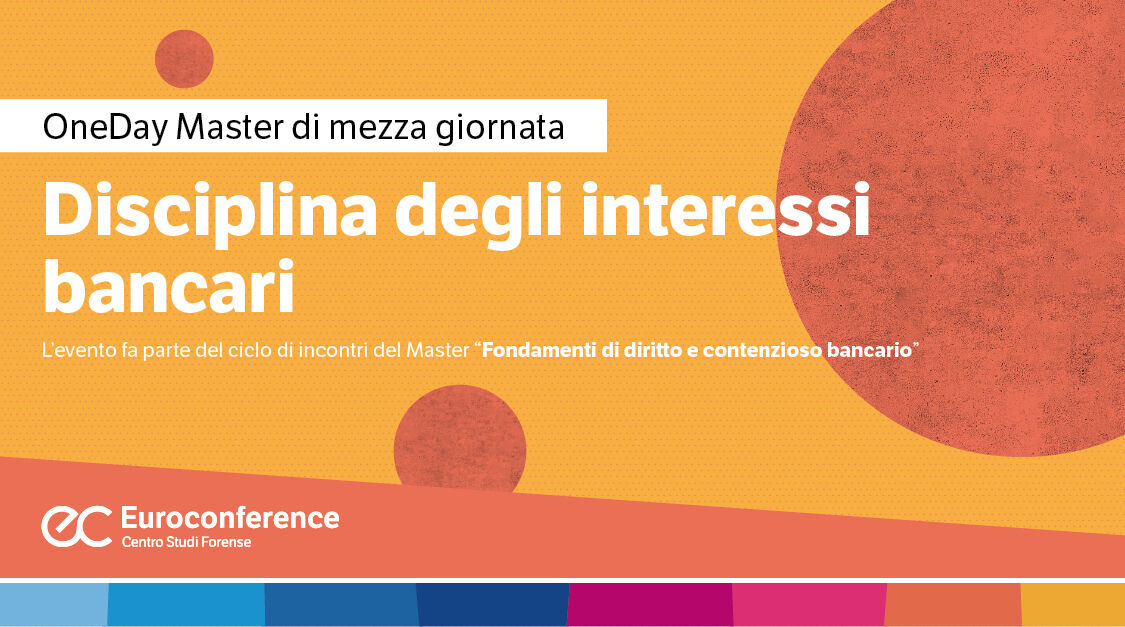 Immagine Disciplina degli interessi bancari | Euroconference